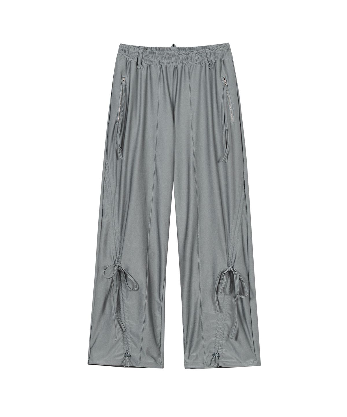 타입서비스(TYPESERVICE) Satin Strap Pants [Gray]