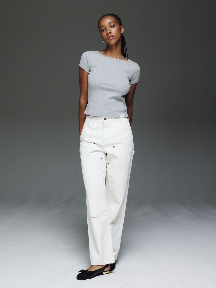 MUSINSA | GLOWNY THE COOPER JEANS (WHITE)