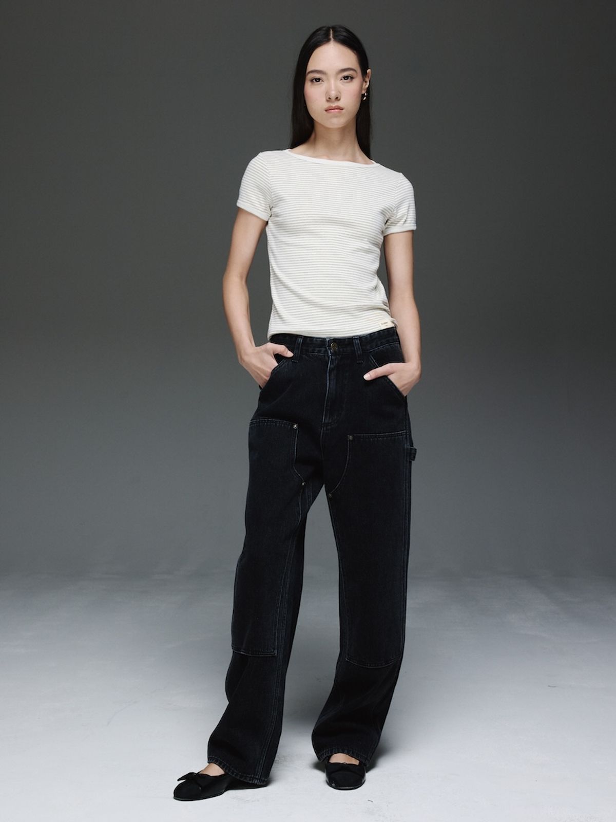 글로니(GLOWNY) THE COOPER JEANS (BLACK)
