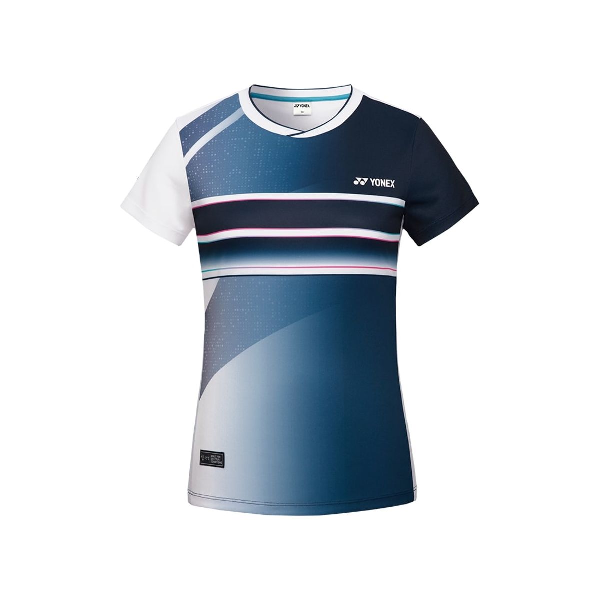 요넥스(YONEX) 243TS026F 다크 네이비 여성용 네온 컬러 포인트 게임웨어