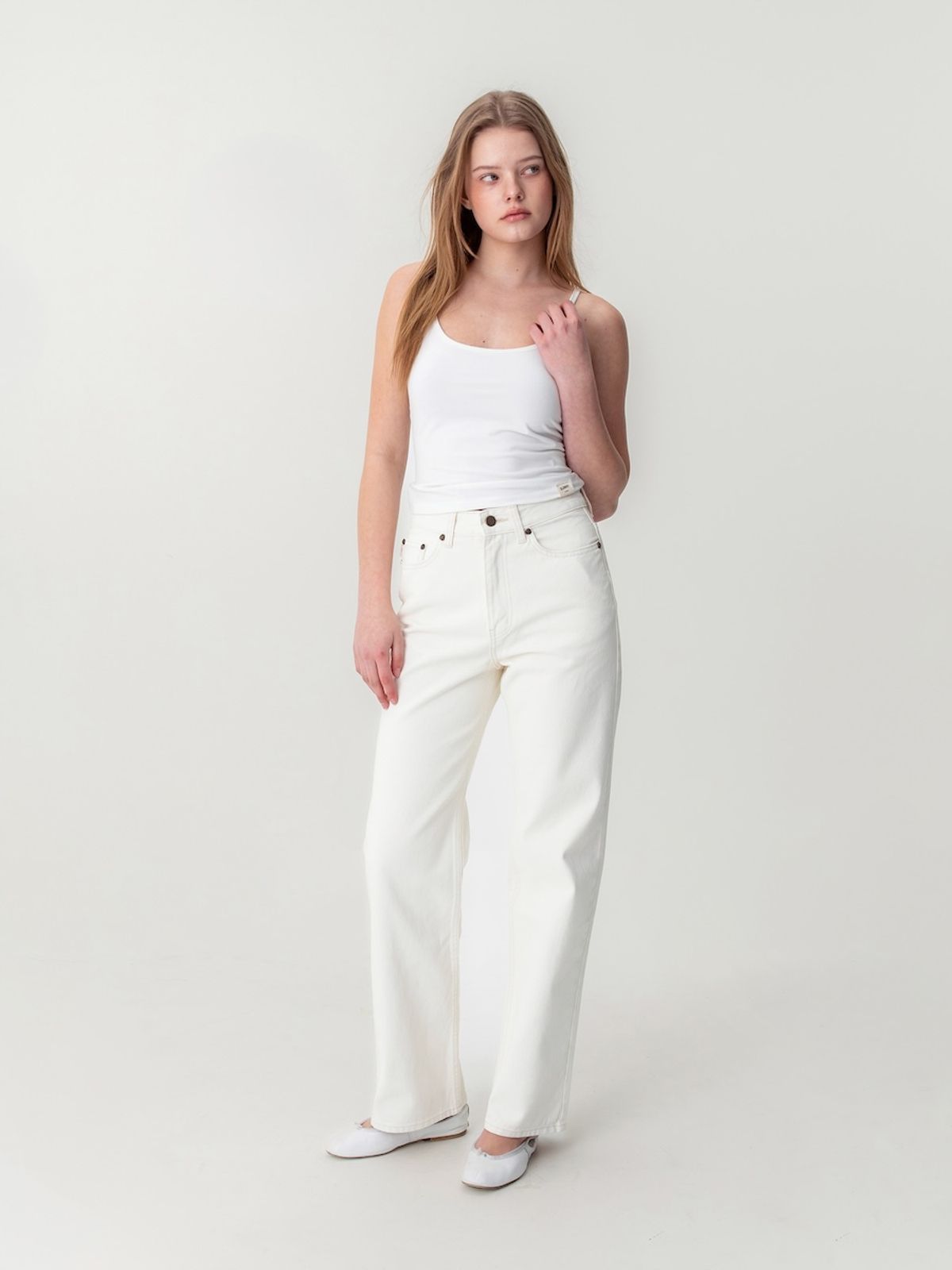 글로니(GLOWNY) THE EMMA JEANS (WHITE)