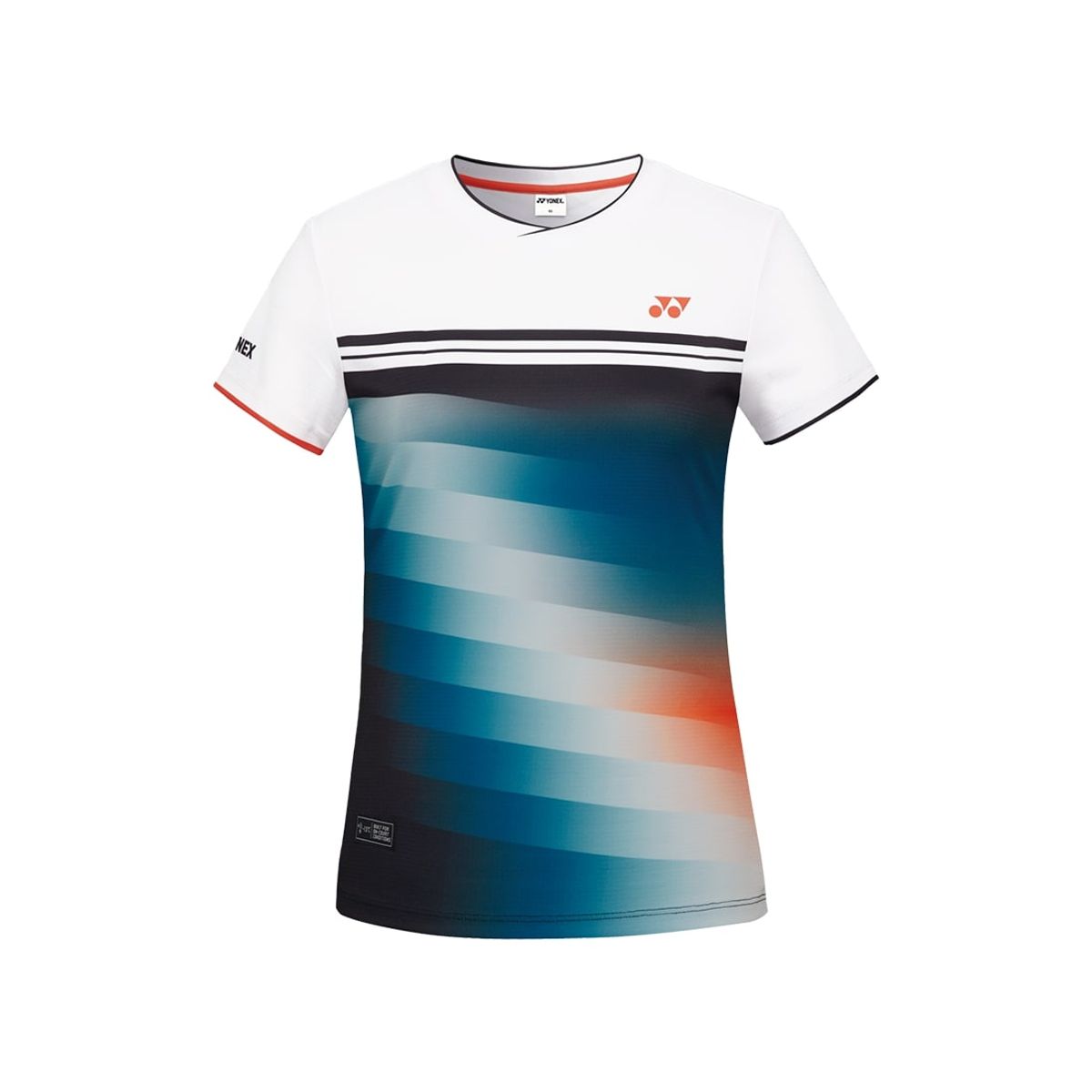요넥스(YONEX) 243TS028F 화이트 여성용 라인 그라데이션 게임웨어