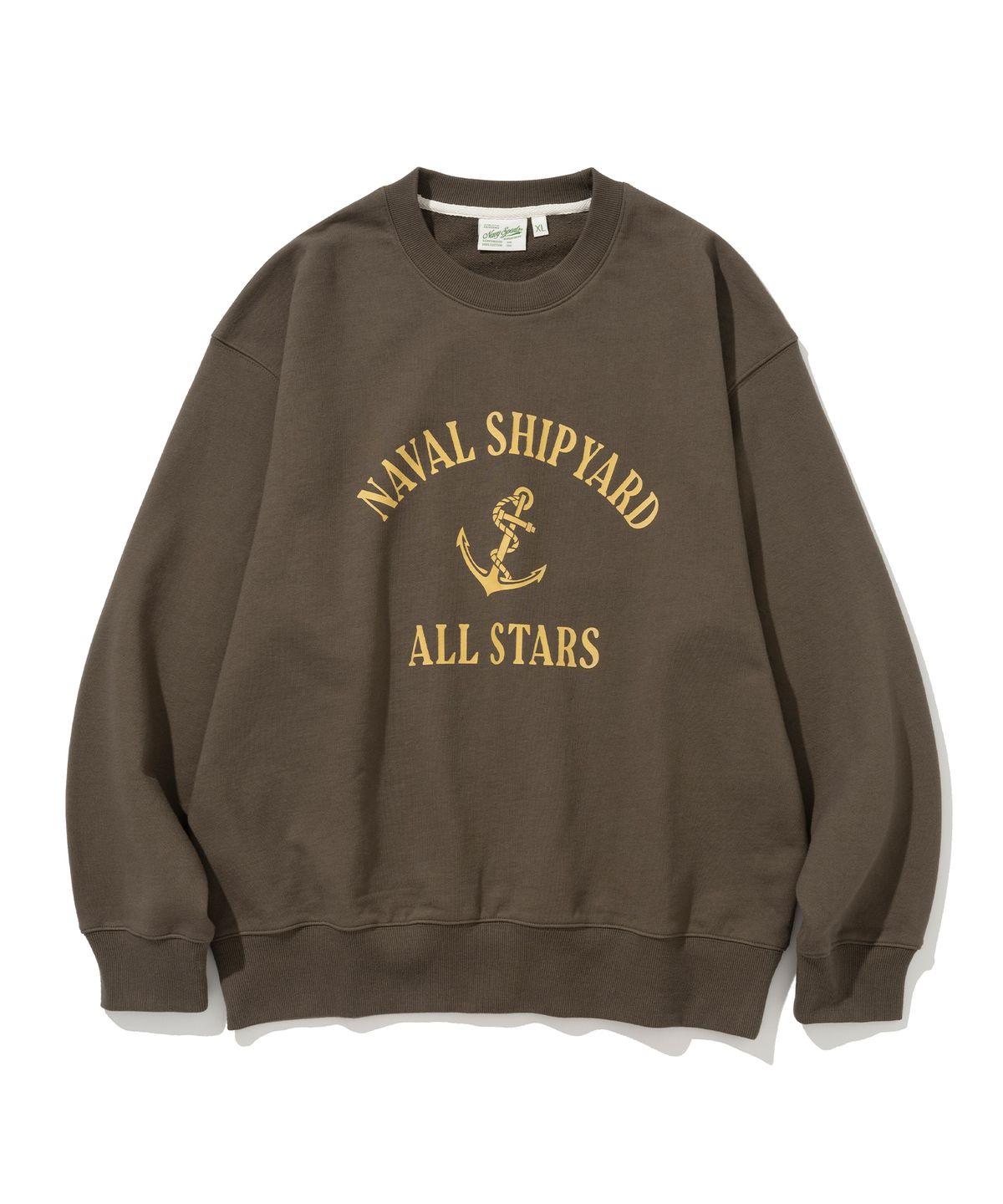 유니폼브릿지(UNIFORM BRIDGE) naval shipyard sweatshirt coffee