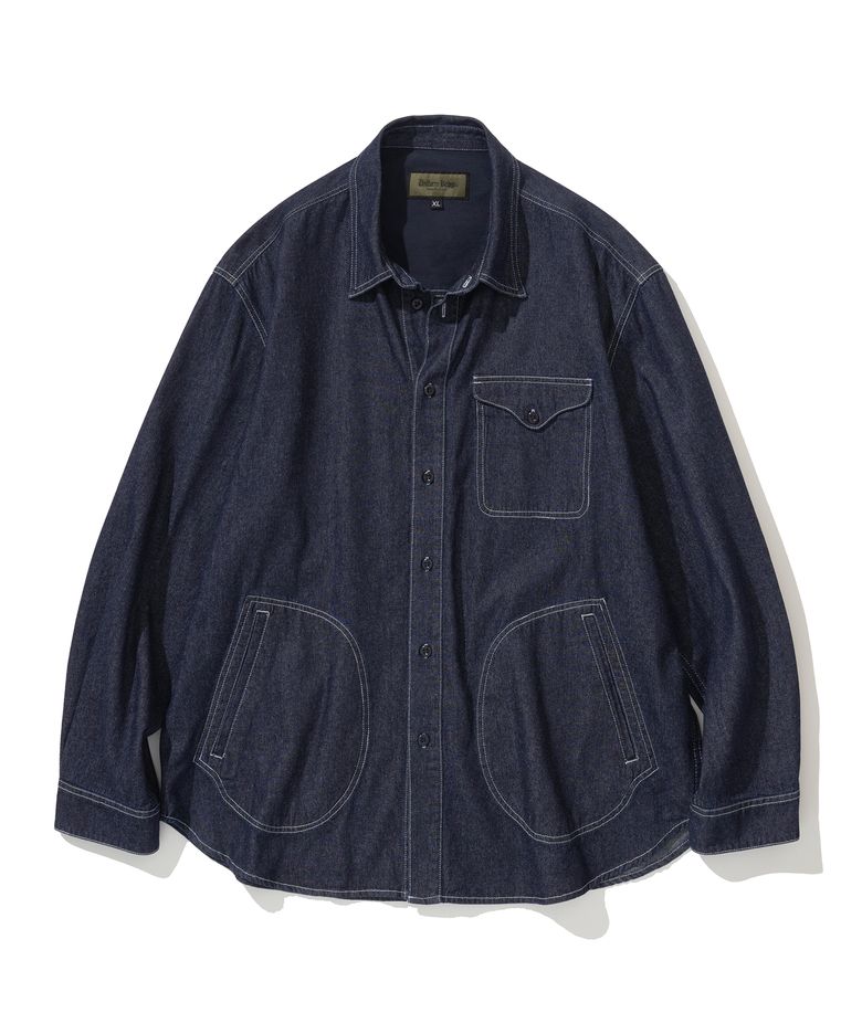denim pocket shirt 7.5oz indigo