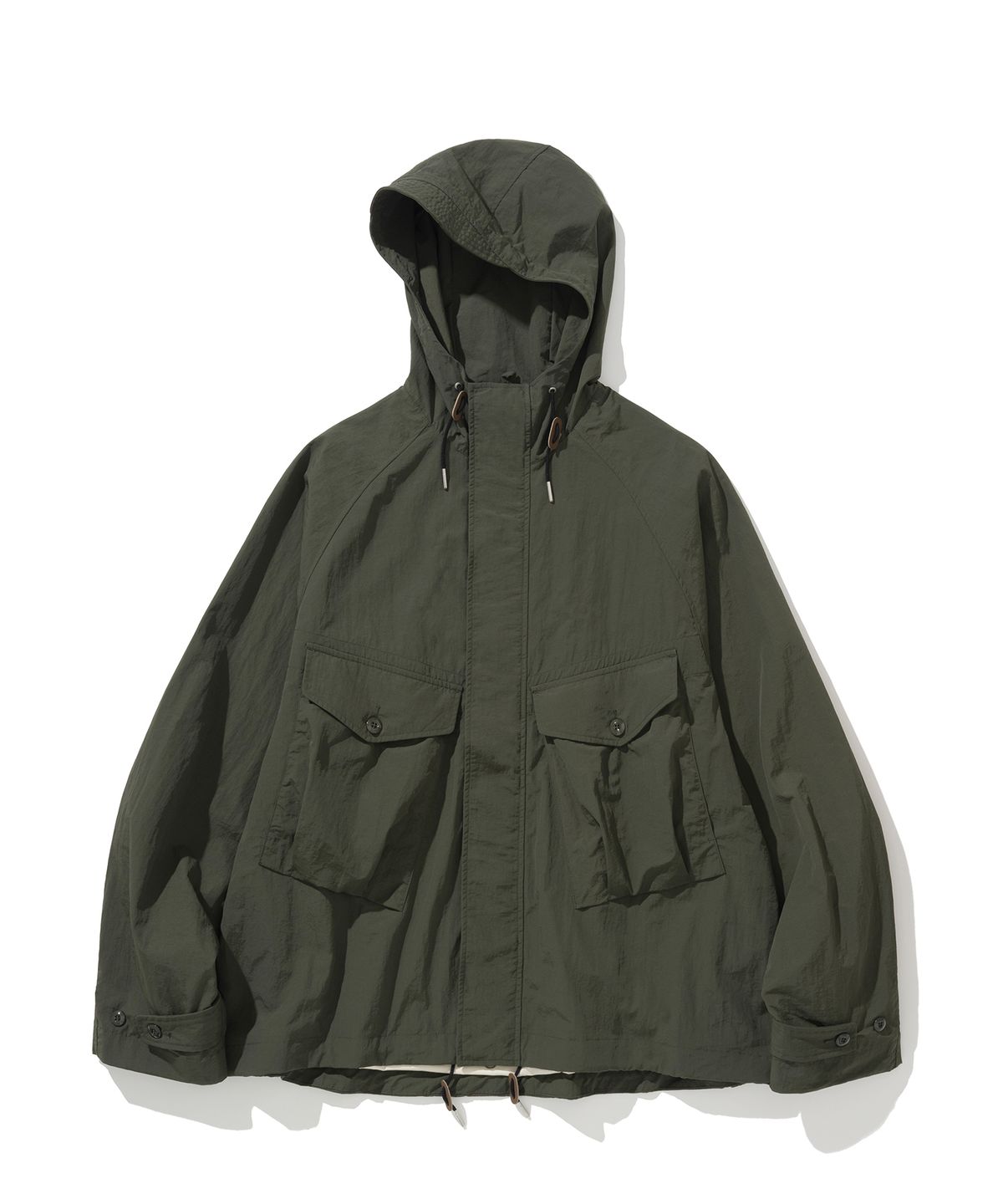 유니폼브릿지(UNIFORM BRIDGE) pocket hooded parka olive green