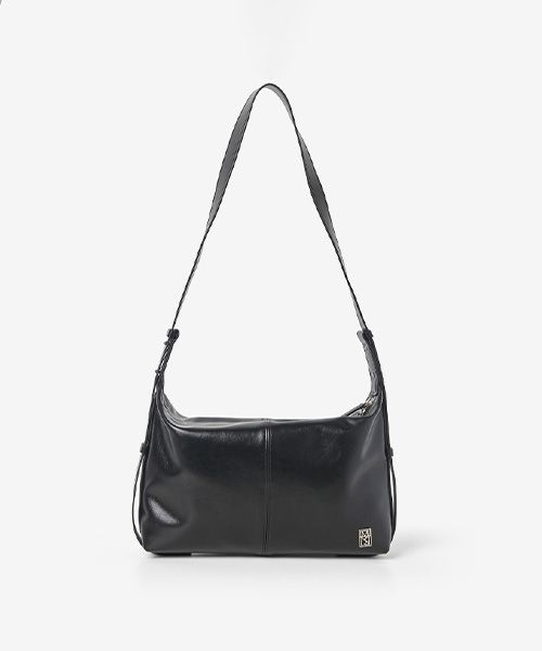 ★MIM the wardrobe★ Manto Crack Leather Hobo Bag Black SF06 MUSINSA | MIMTHEWARDROBE Manto crack leather hobo bag_black