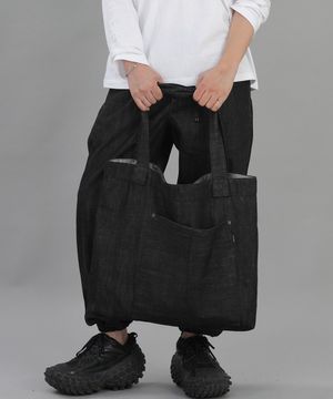 리벳픽스 카고포켓 빅에코백 RC-133 데님블랙 BKS