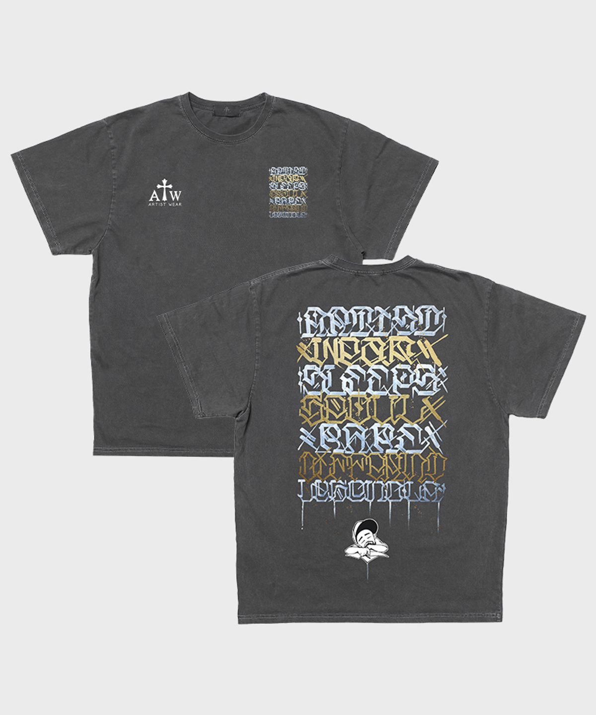 아티스트웨어(ARTISTWEAR) [ATW X BIG SLEEPS] LA LEGEND 피그먼트 반팔티