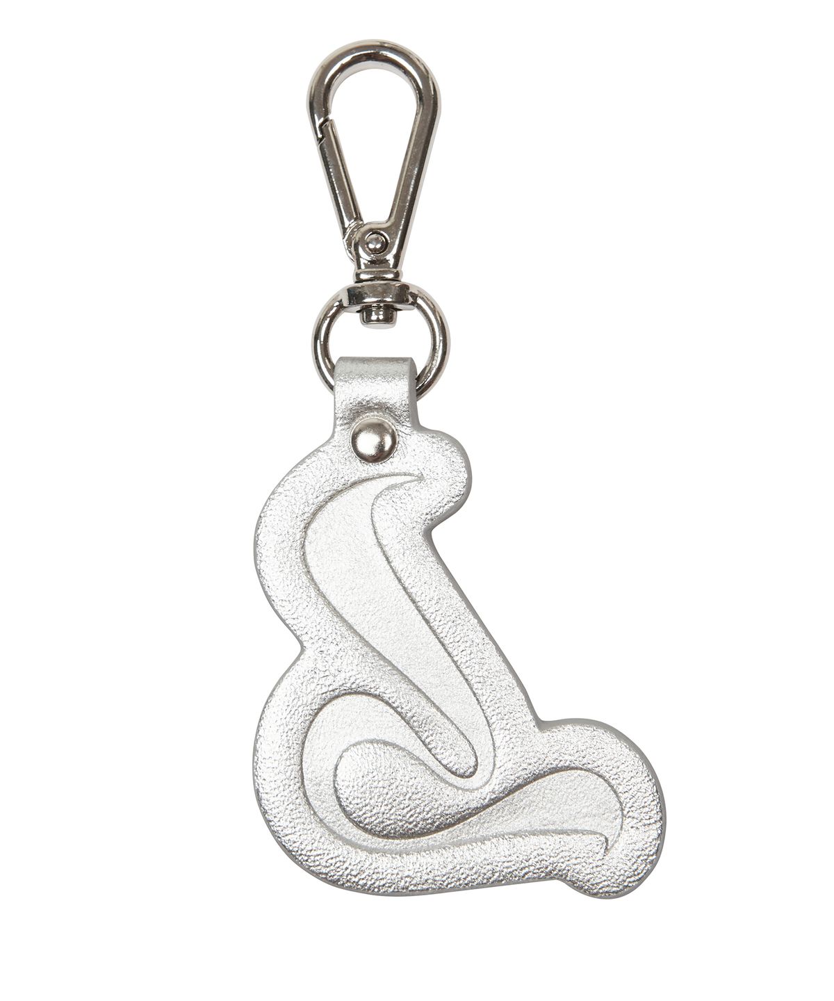러브이즈트루(LUVISTRUE) SH CURVED L KEYRING(SILVER)