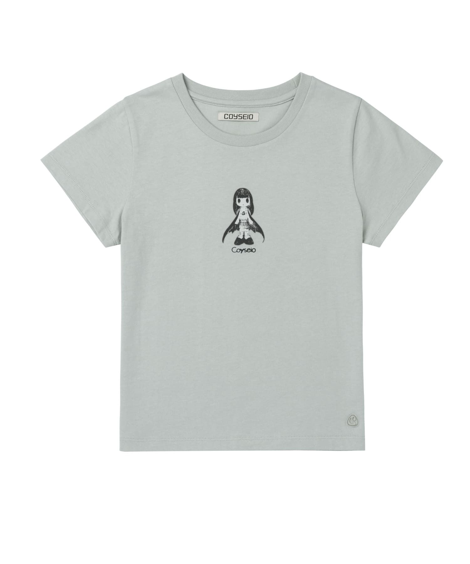 MUSINSA公式 | COYSEIO LEGNA CHARACTER T-SHIRT SAND GREY