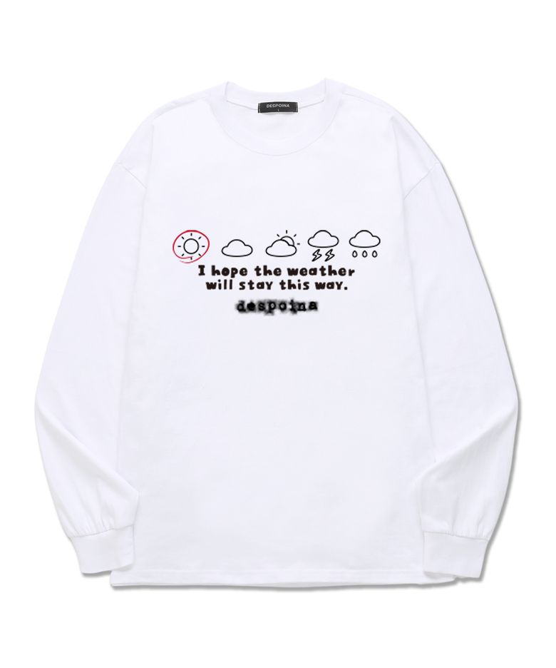 [F/W신상할인] Weather emoticon 롱슬리브 (DLS002) 화이트