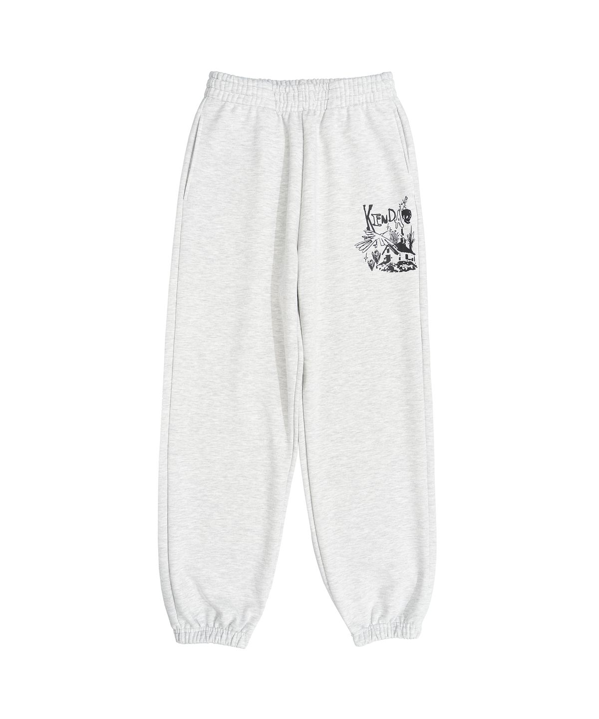 켄다(KENDA) ROUGH SKETCH TRAINING PANTS (LIGHT MELANGE)