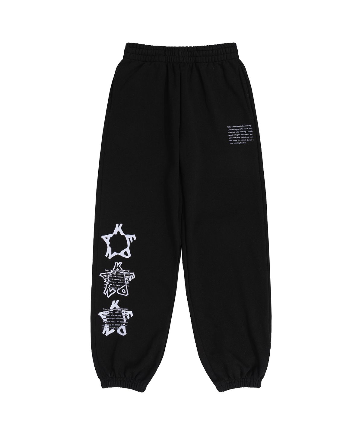 켄다(KENDA) KENDA STAR HOOD TRAINING PANTS (BLACK)