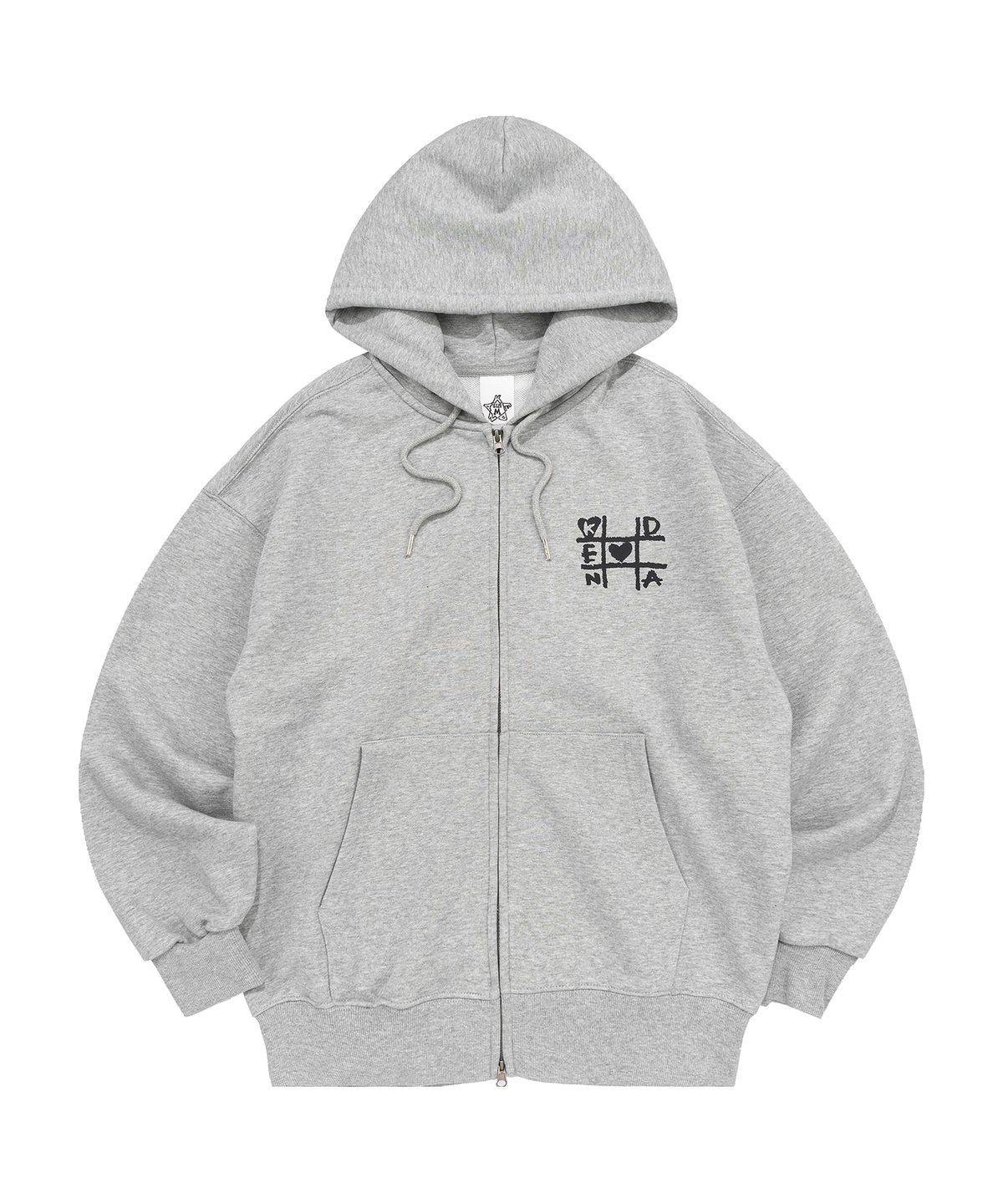 켄다(KENDA) TIC-TAC-TOE HOOD ZIP-UP (MELANGE)