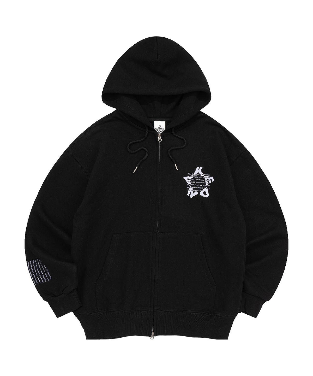 켄다(KENDA) KENDA STAR HOOD ZIP-UP (BLACK)