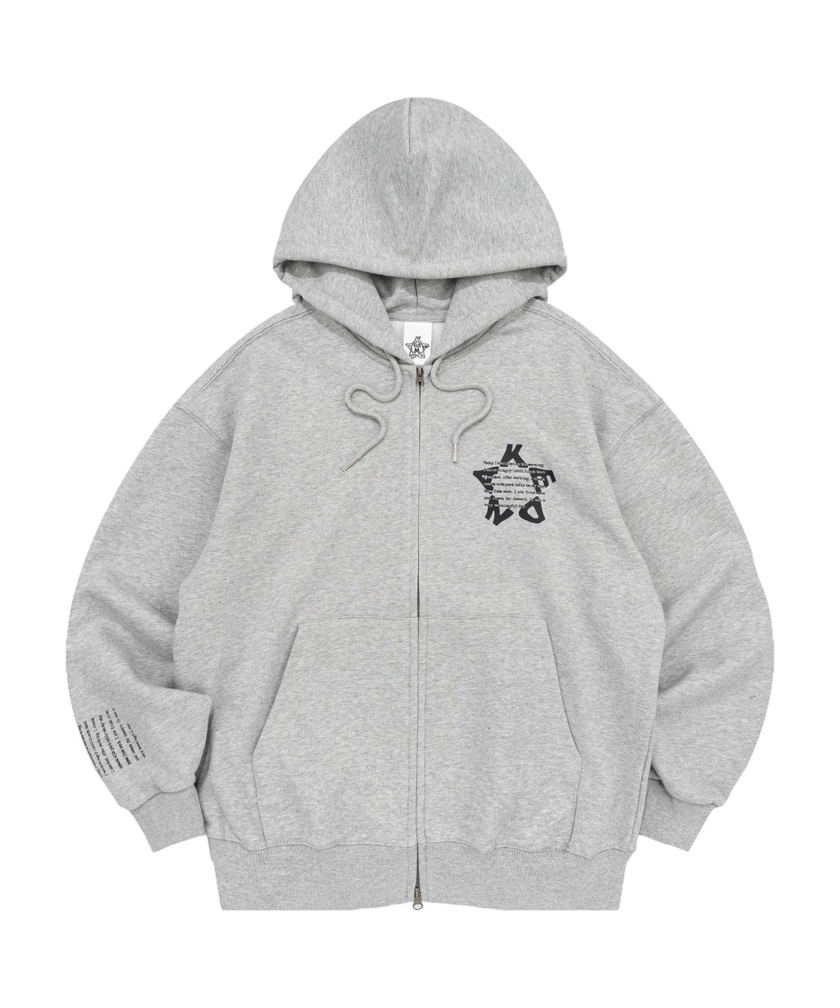 켄다(KENDA) KENDA STAR HOOD ZIP-UP (MELANGE)