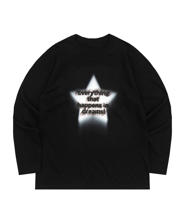 FAINT STAR LONG SLEEVE (BLACK)