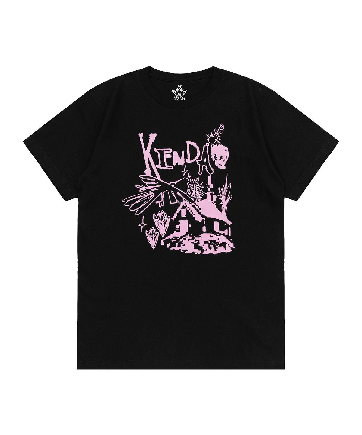 켄다(KENDA) ROUGH SKETCH T-SHIRT (BLACK)