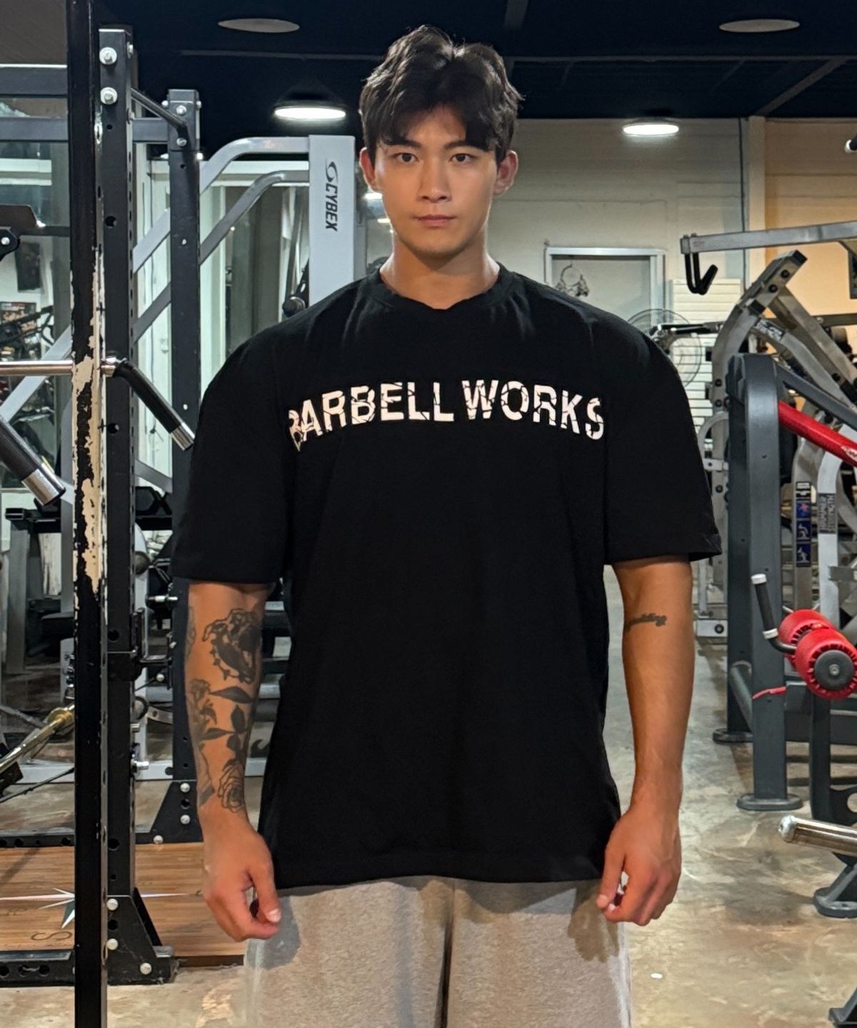 바벨웍스(BARBELLWORKS) 라인크랙 오버핏