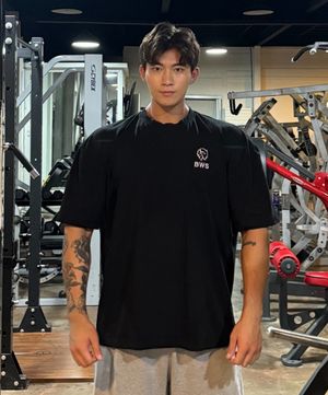 버팔로자수 오버핏