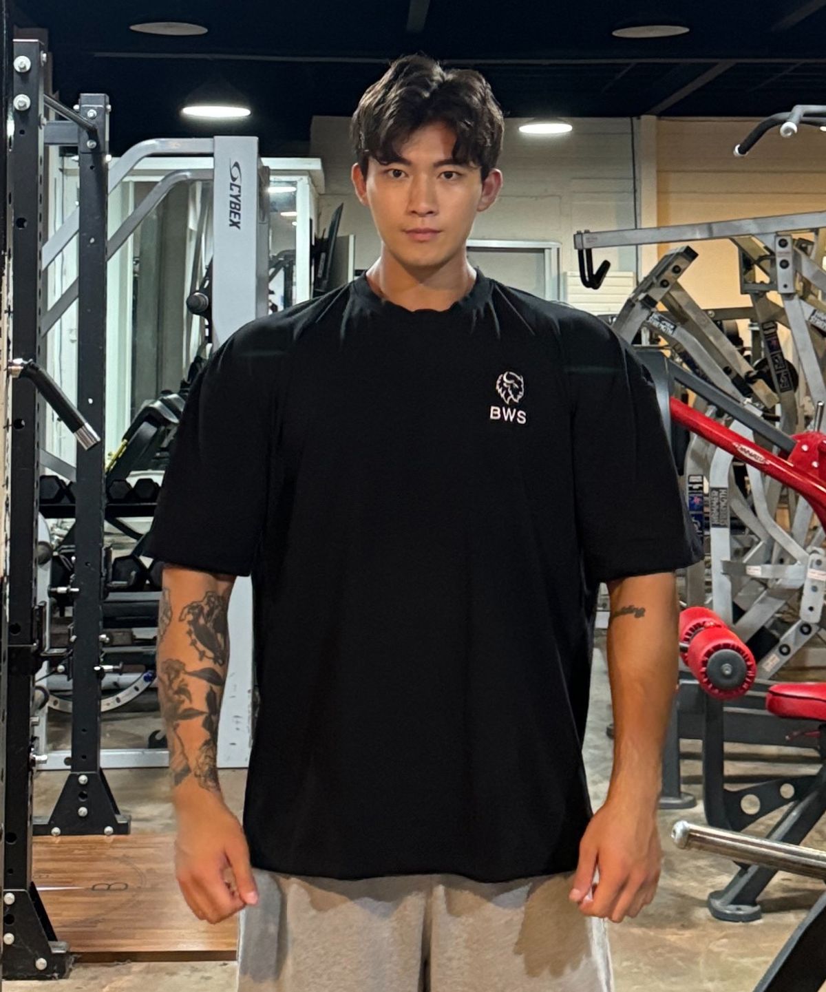 바벨웍스(BARBELLWORKS) 버팔로자수 오버핏