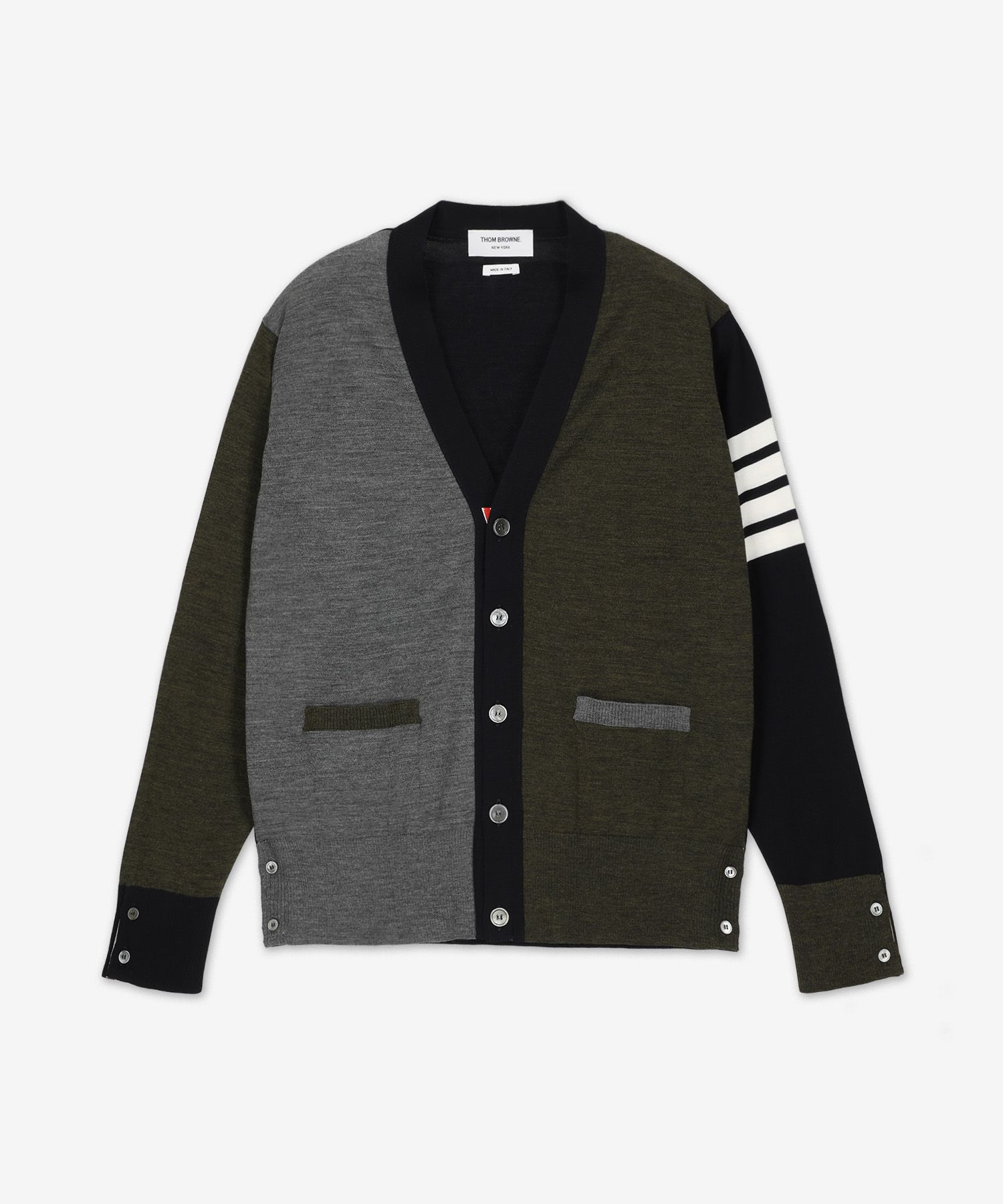 MUSINSA公式 | THOM BROWNE 4バーファンミックスウールカーディガン 