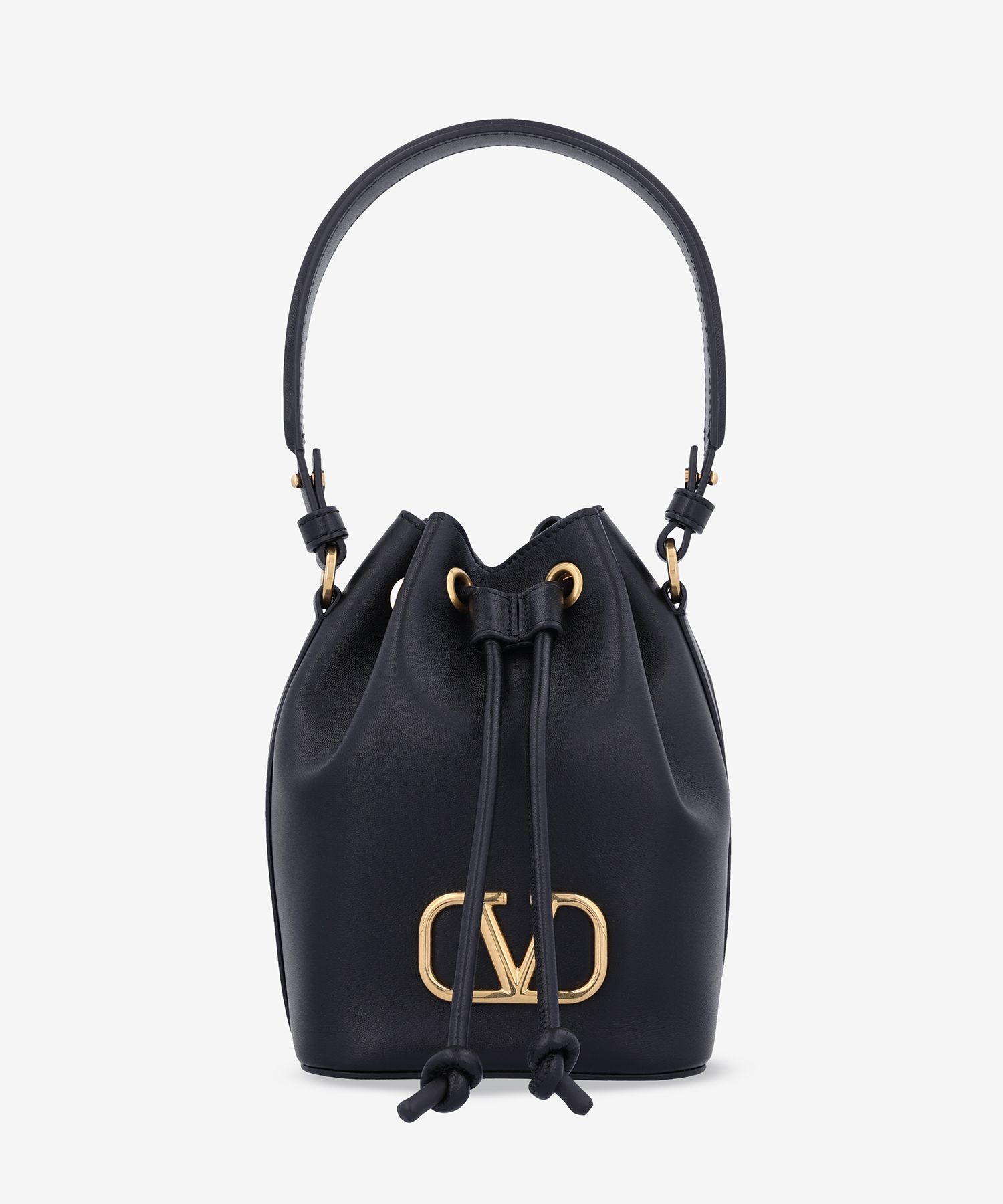 MUSINSA VALENTINO Mini Drawstring V-Logo Signature Bucket Bag