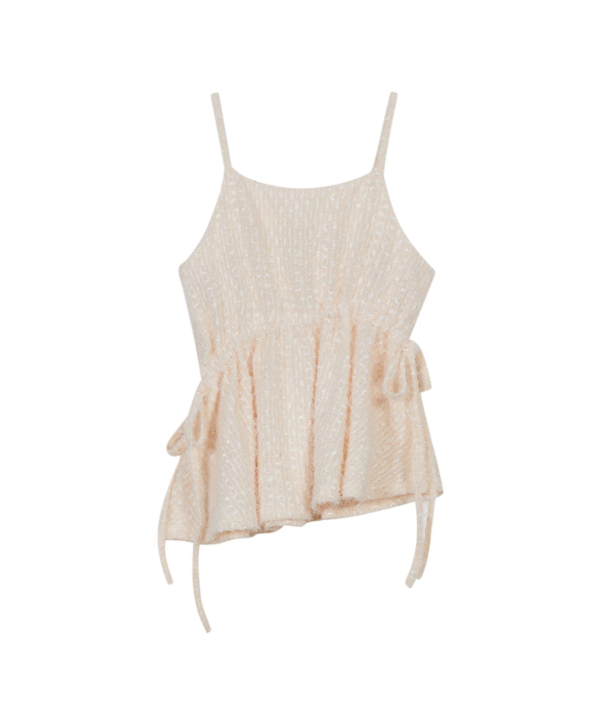 타입서비스(TYPESERVICE) Asymmetry Strap Sleeveless Top [Yellow]