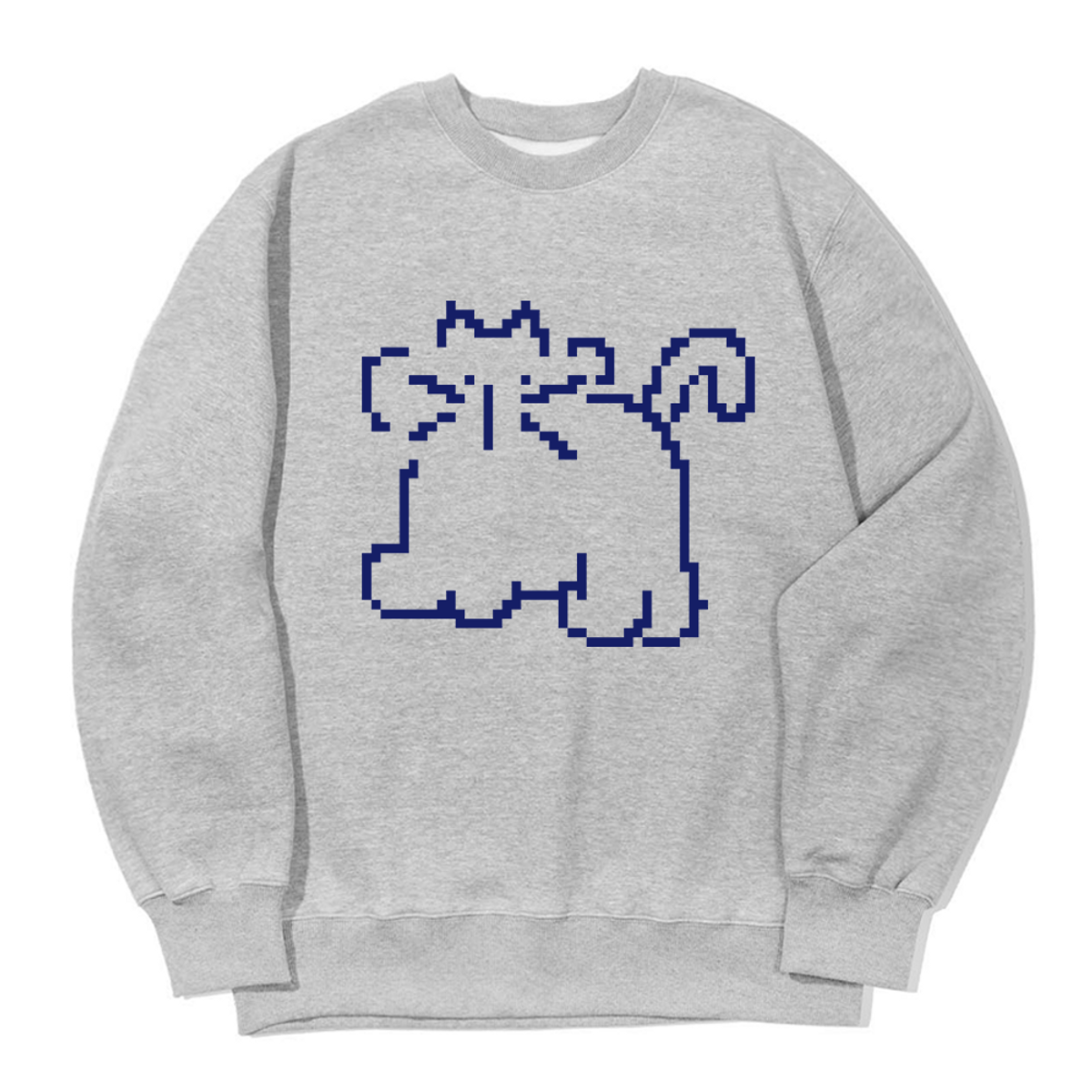 어썸어스(AWESOMEUS) SURPRISED CUTE CAT SWEAT SHIRTS_3 COLOR