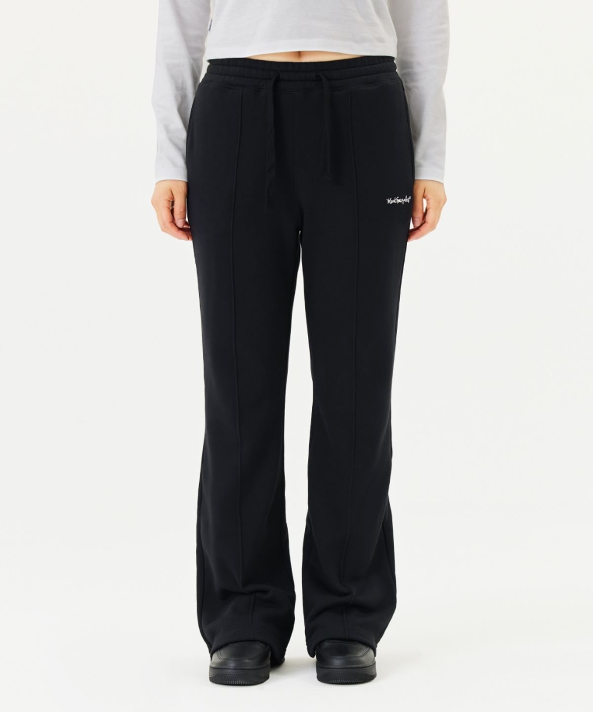 마크곤잘레스(MARK GONZALES) WOMENS BOOTS CUT SWEAT PANT - BLACK