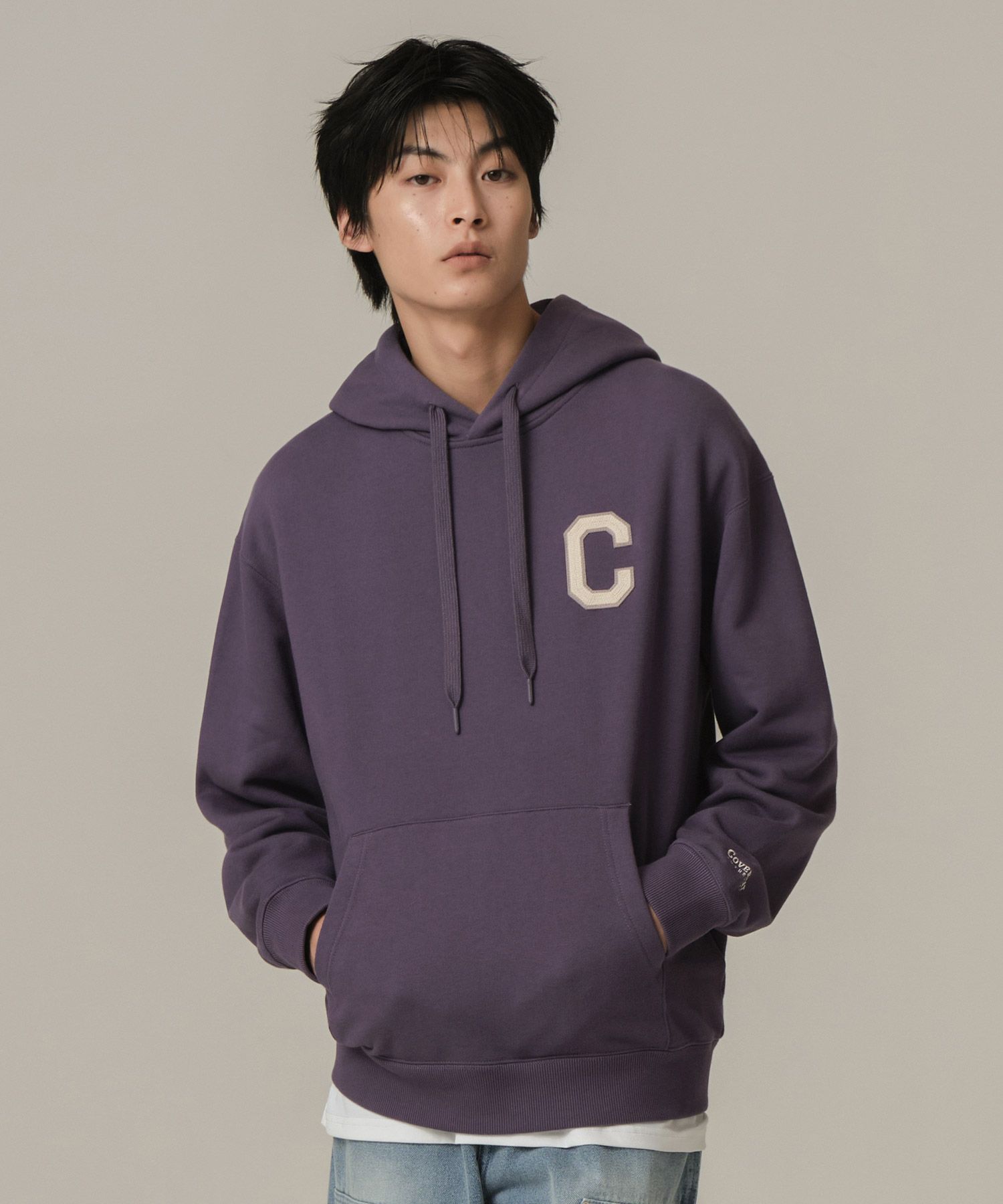 パーカー・フーディ COVERNAT C Logo Hoodie Purple MUSINSA | COVERNAT C Logo Hoodie Purple