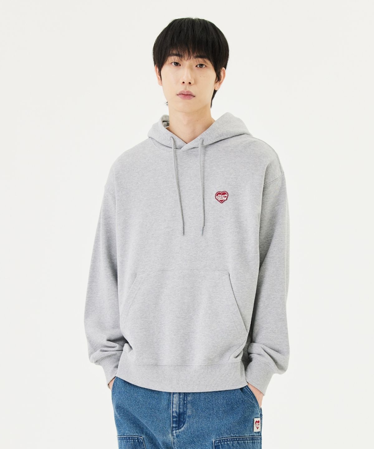 마크곤잘레스(MARK GONZALES) MG HEART GRAPHIC HOODIE - M/GREY
