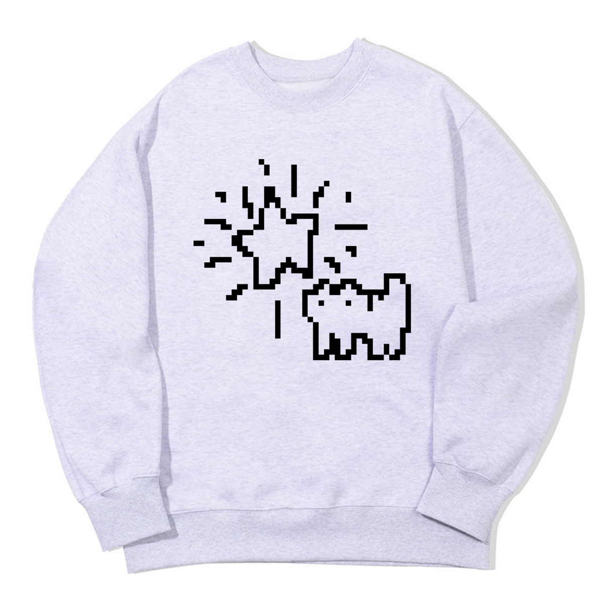 어썸어스(AWESOMEUS) TWINKLING STAR CAT SWEAT SHIRTS_3 COLOR