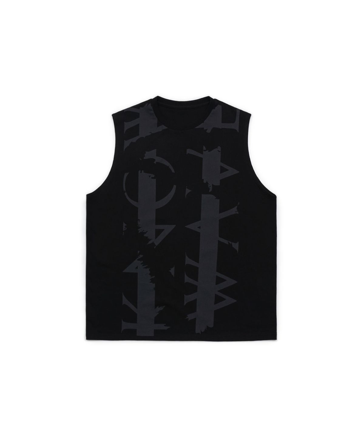 노우웨이브(KNOW WAVE) 빅 로고 슬리브리스 KNT080m(BLACK)