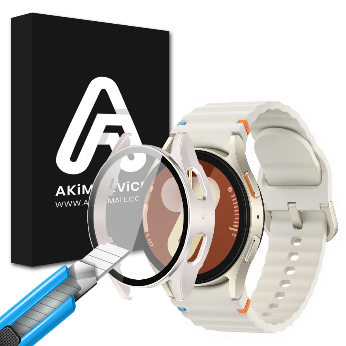아킴(AKIM) 갤럭시워치7 혼연일체 강화유리 케이스 40mm 44mm