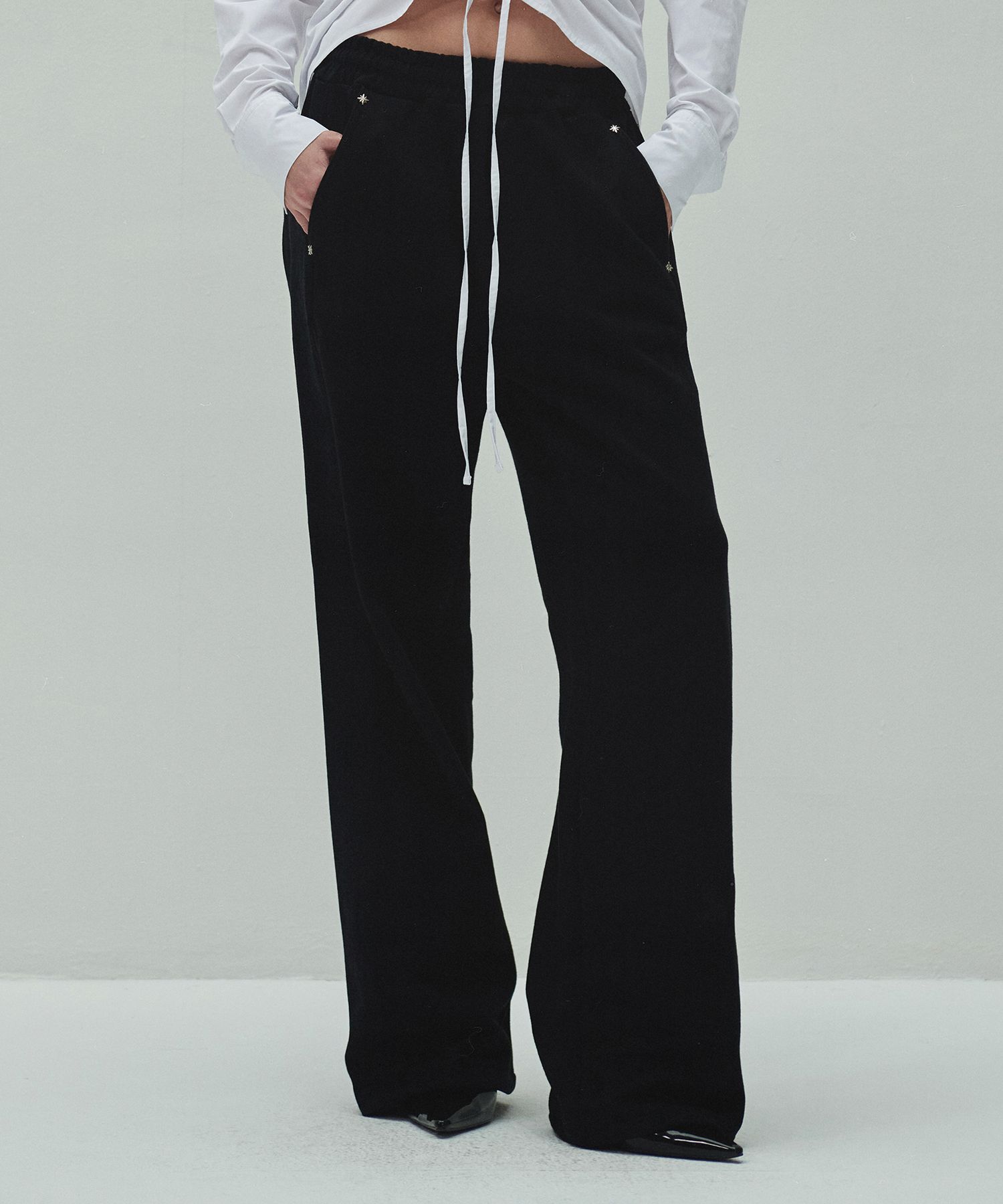★ DIAGONAL★ DENIM MIXED BANDING PANTS black DA243PT06BK MUSINSA | DIAGONAL DENIM MIXED BANDING PANTS (black)
