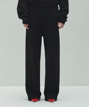 DIAGONAL LOGO SWEATPANTS (black)