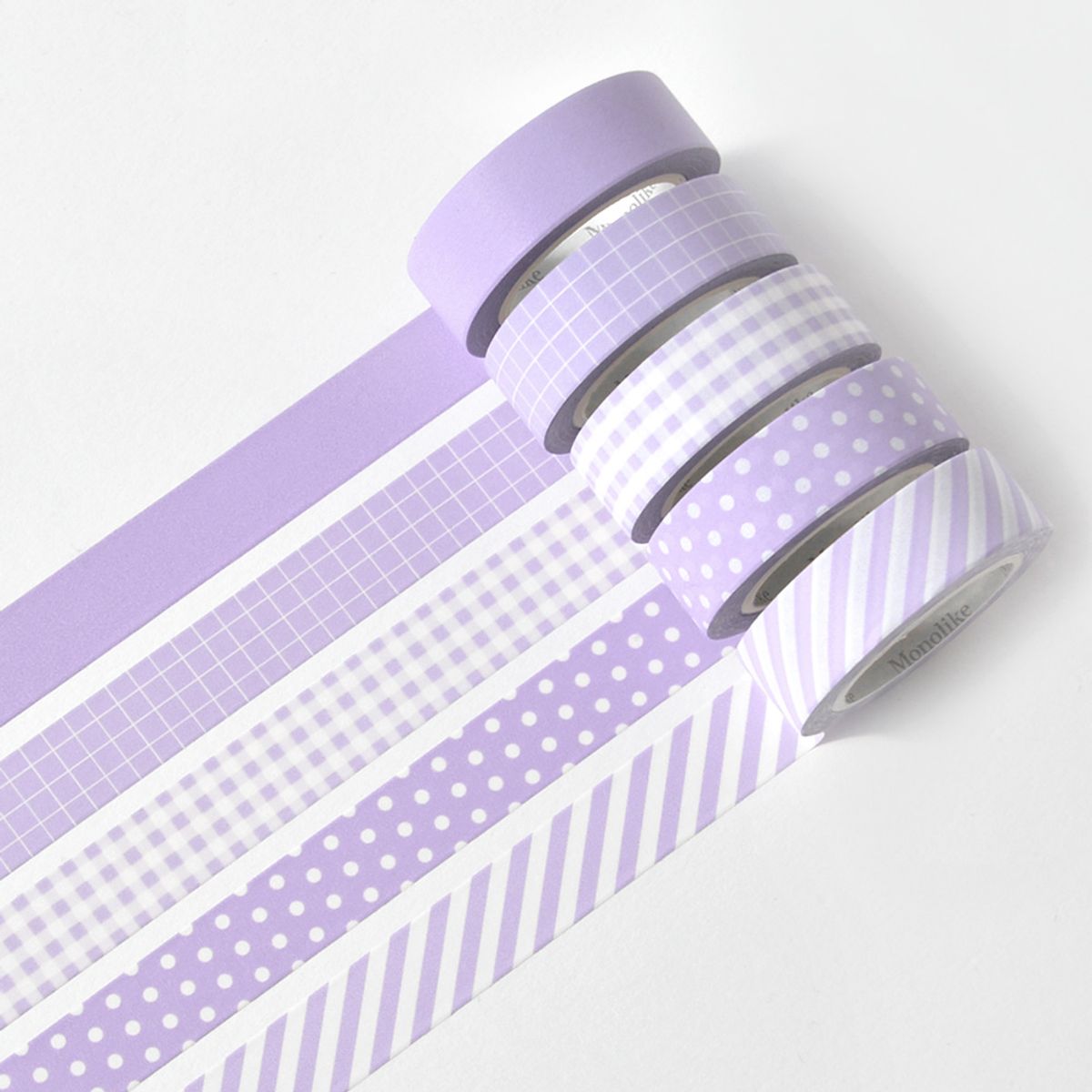 모노라이크(MONOLIKE) 아르떼 마스킹테이프 파밀리에 5P SET - Lilac