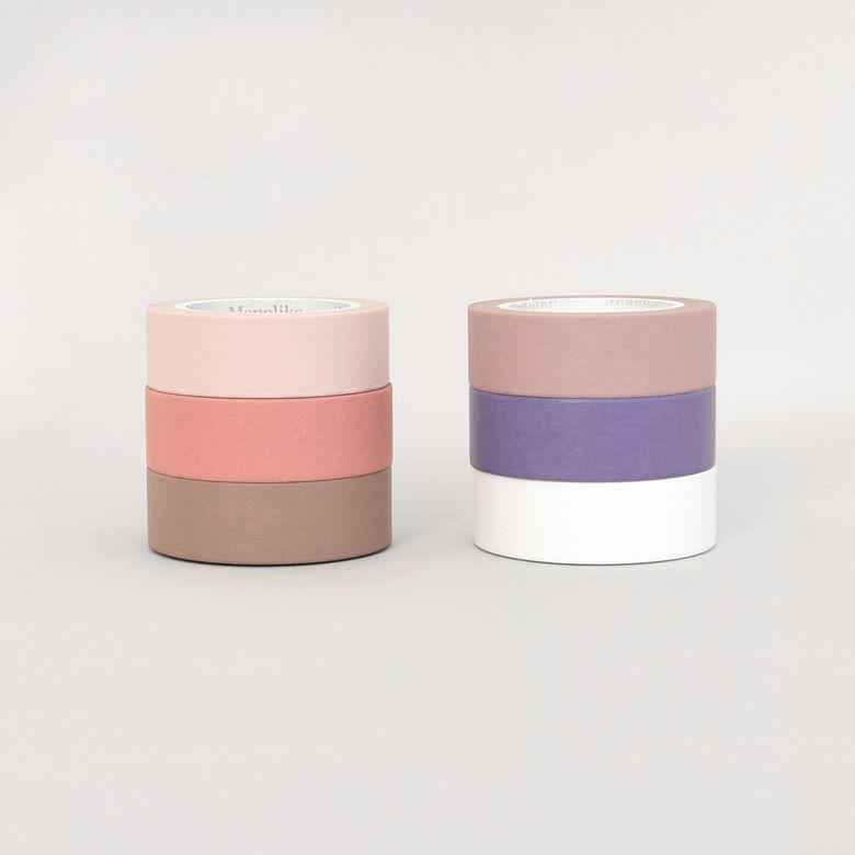 아르떼 마스킹테이프 6P SET - Cherry blossom & Berry cream
