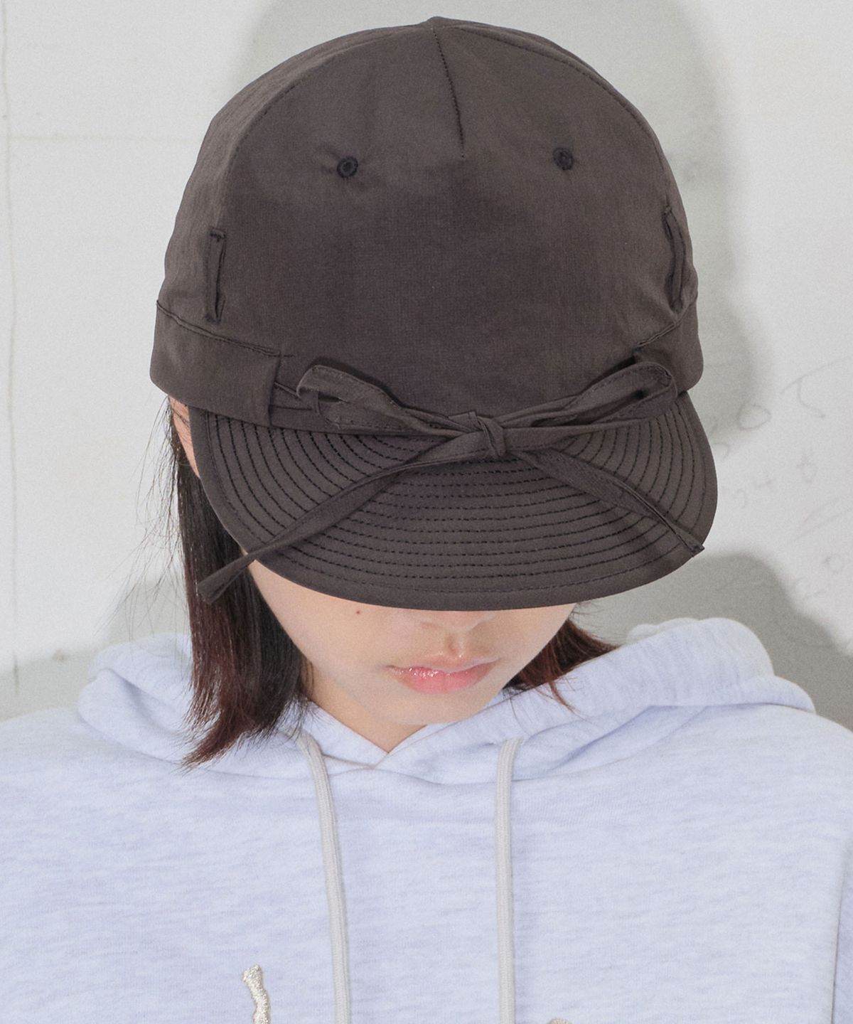 타입서비스(TYPESERVICE) Ribbon Belt Cap [Gray]