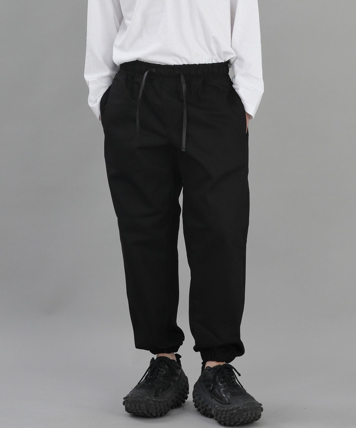 세인트크루(SAINTCREW) 와이드 테이퍼드 조거팬츠 WRG-358 블랙