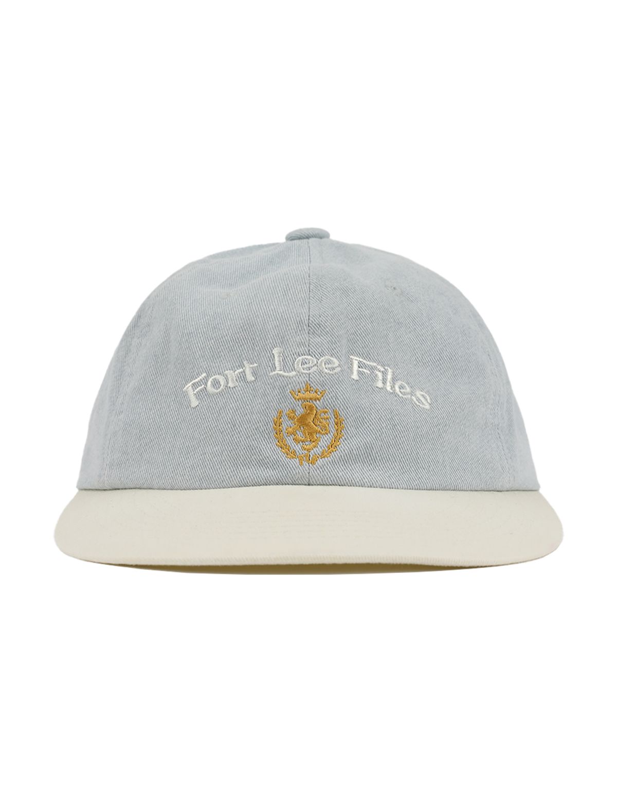 포트 리 파일즈(FORTLEEFILES) FLF 아치 로고 6패널 캡(라이트 블루/아이보리)
