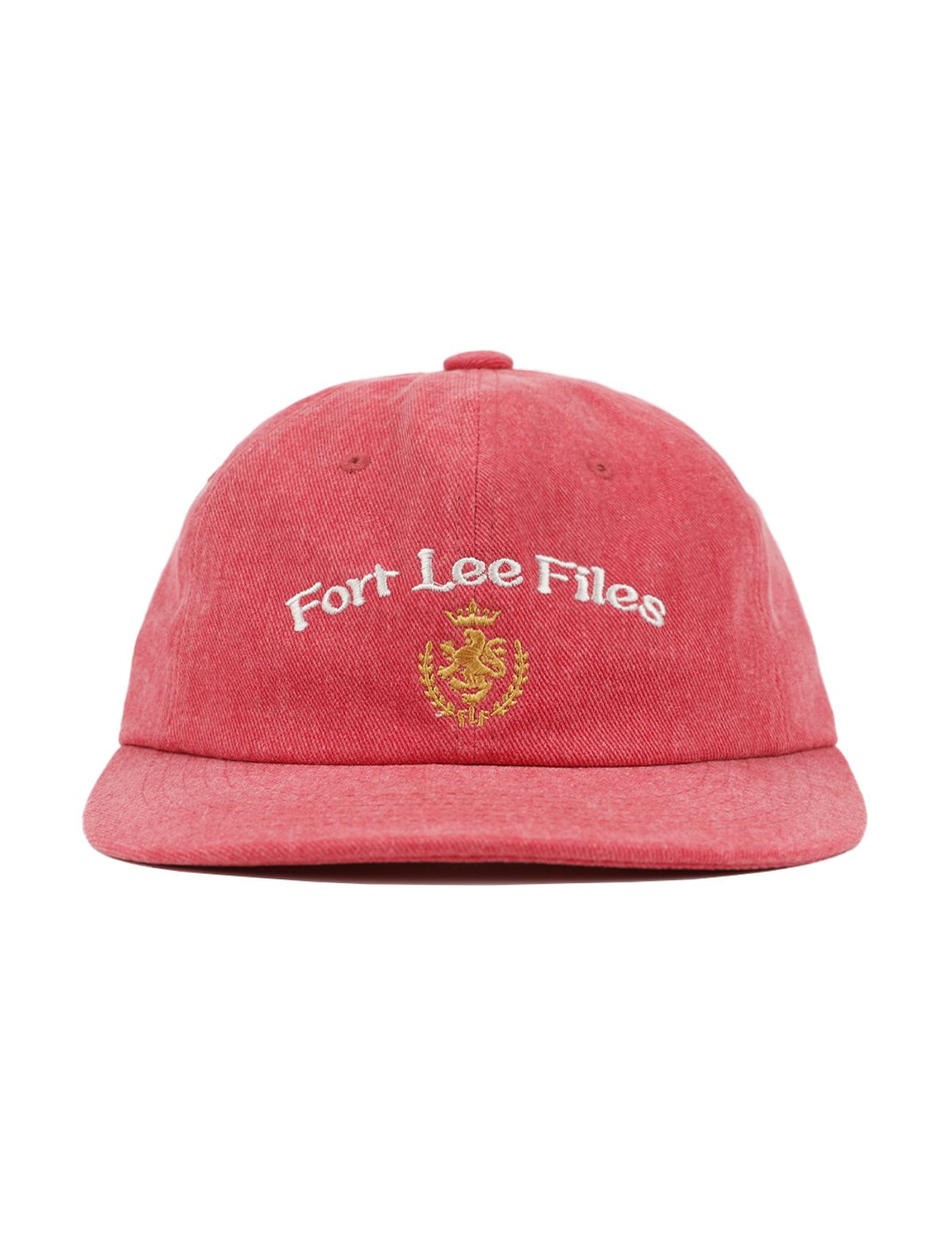 포트 리 파일즈(FORTLEEFILES) FLF 아치 로고 6패널 캡(빈티지 레드)