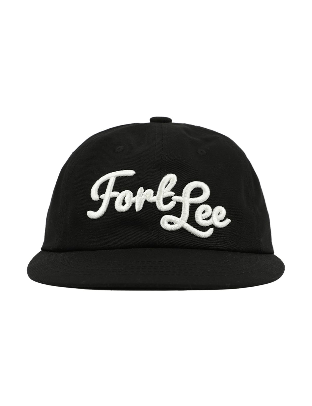 포트 리 파일즈(FORTLEEFILES) FLF 스크립트 로고 6패널 캡(블랙)