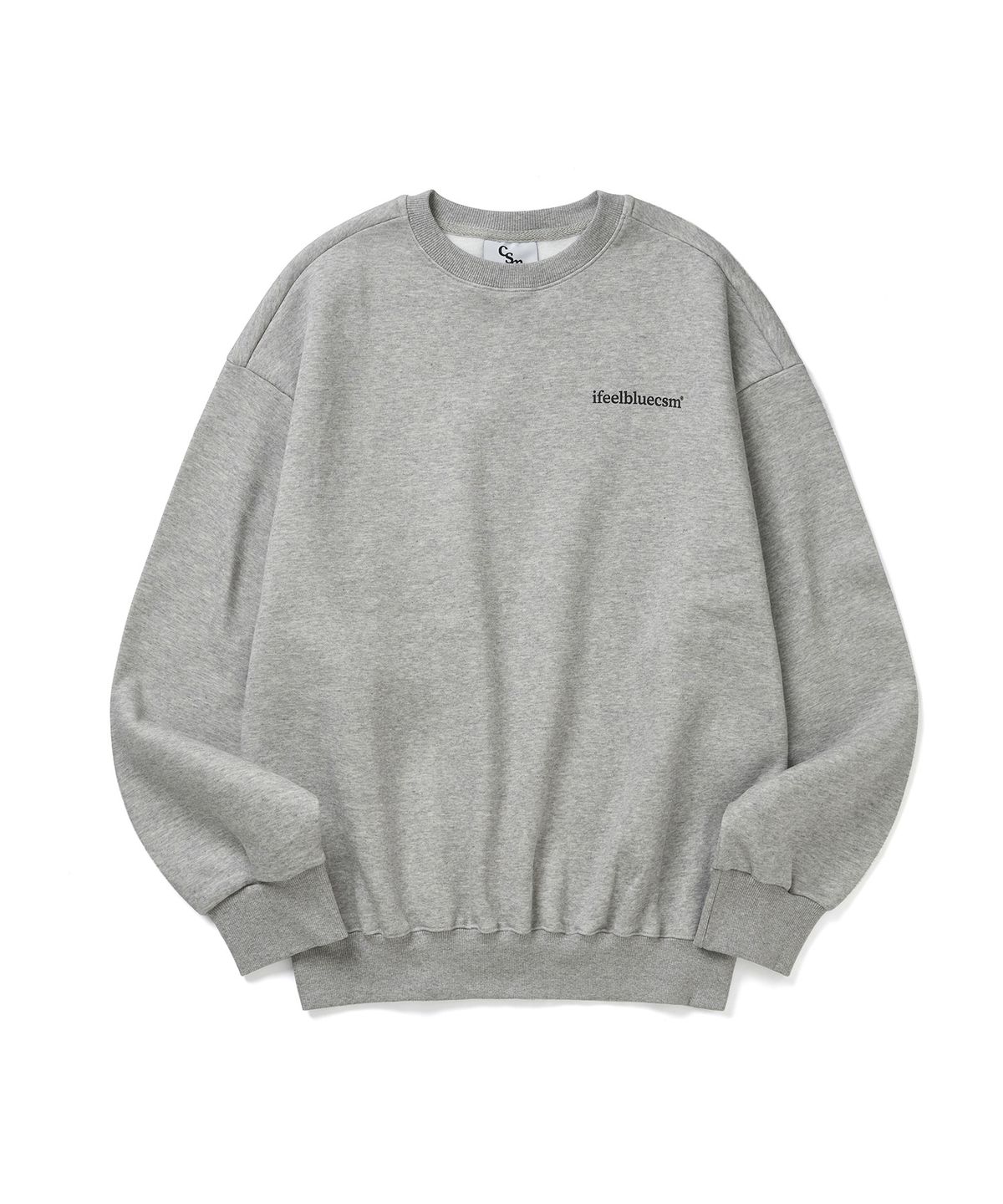 아이필블루씨에스엠(IFEELBLUECSM) ifeelbluecsm Basic Logo Sweatshirt [2Color]