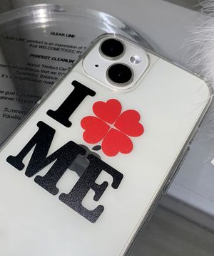 아이 러브 미 클로버 아이폰 갤럭시 젤하드 폰케이스
