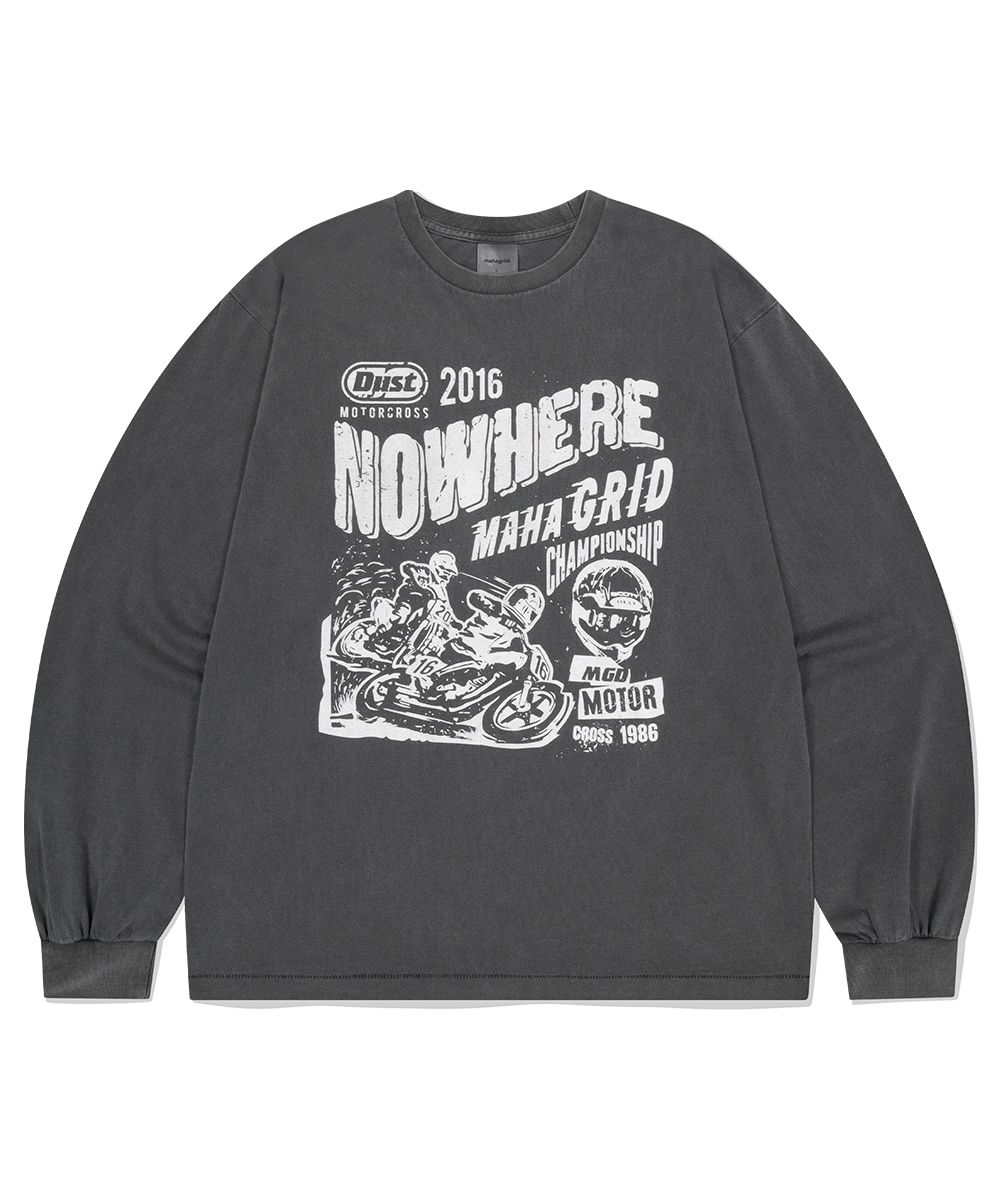 【mahagrid】24FW★ DUST MOTORCROSS PIGMENT LS TEE MUSINSA | MAHAGRID DUST MOTORCROSS PIGMENT LS TEE CHARCOAL