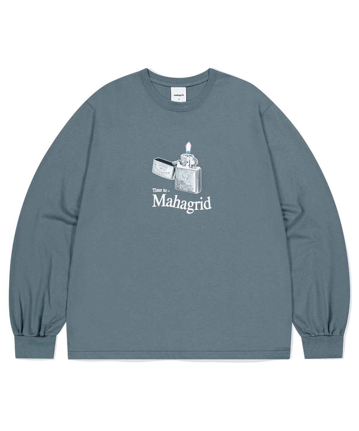마하그리드(MAHAGRID) IT’S TIME TO LS TEE GREY(MG2EFMT564A)