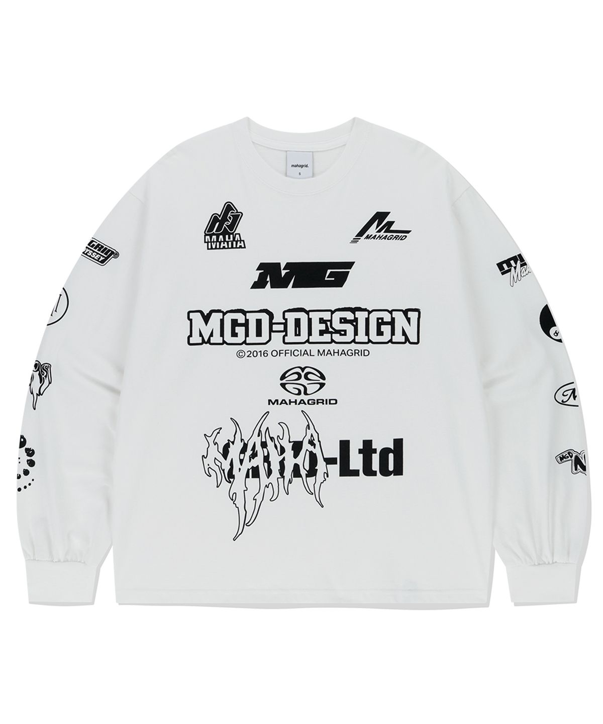 마하그리드(MAHAGRID) MGD SYMBOL LS TEE WHITE(MG2EFMT565A)