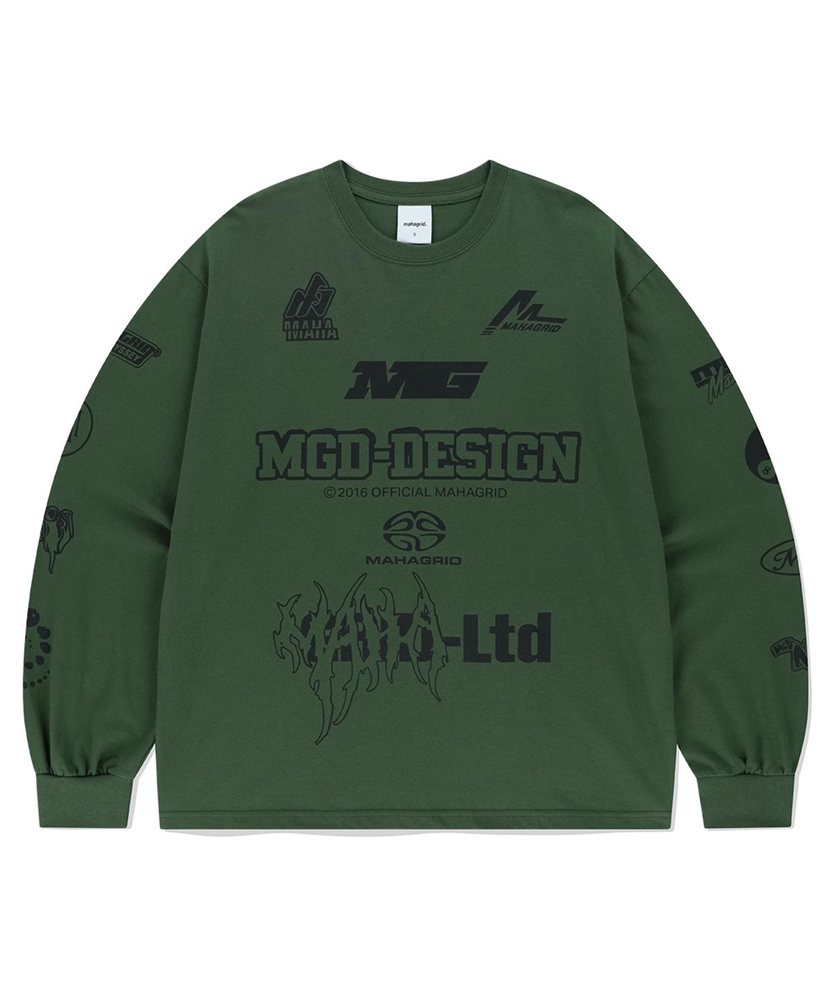 마하그리드(MAHAGRID) MGD SYMBOL LS TEE GREEN(MG2EFMT565A)